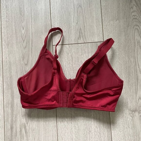 Wacoal Contour Bra Women's Size 38d Red Adjustable Straps Padded - Picture 7 of 9